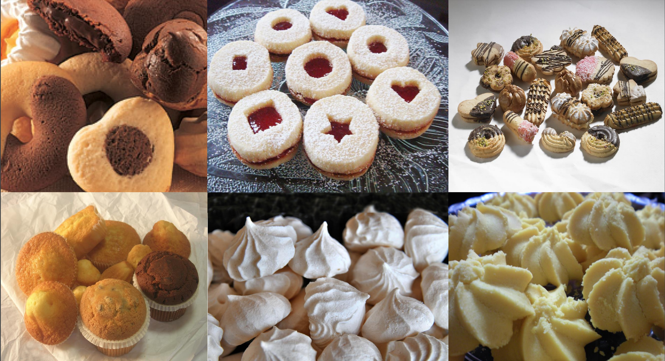 Muffins, Pastries, Cupcakes, Cookies, Donuts, Quiche, Macarones, Breads and more